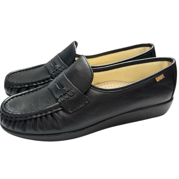 SAS Classic Womens Loafer Comfort Shoe Size 9 Black Handsewn Made in USA   NEW! - Picture 6 of 16